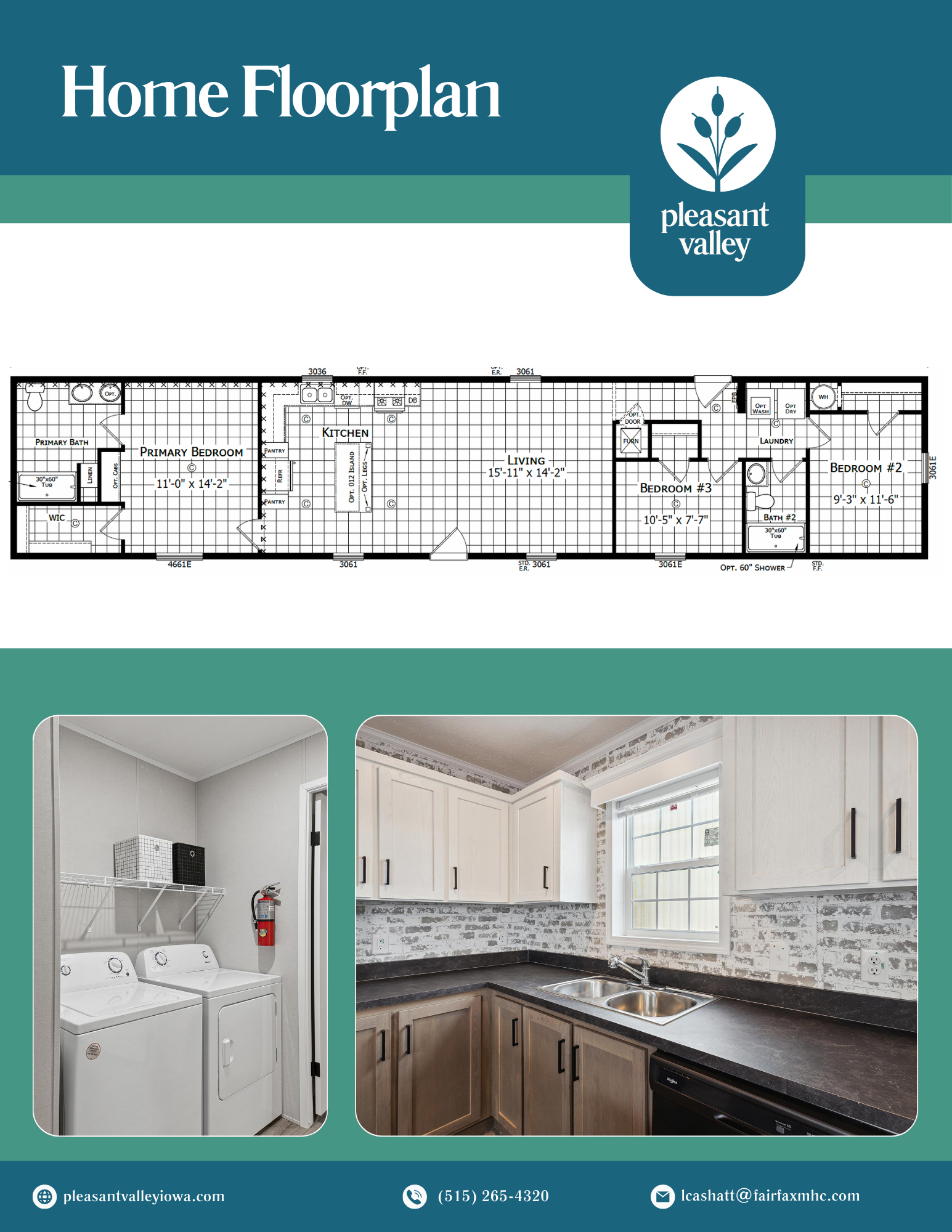 Pleasant Valley floorplan home lot 22 and 39